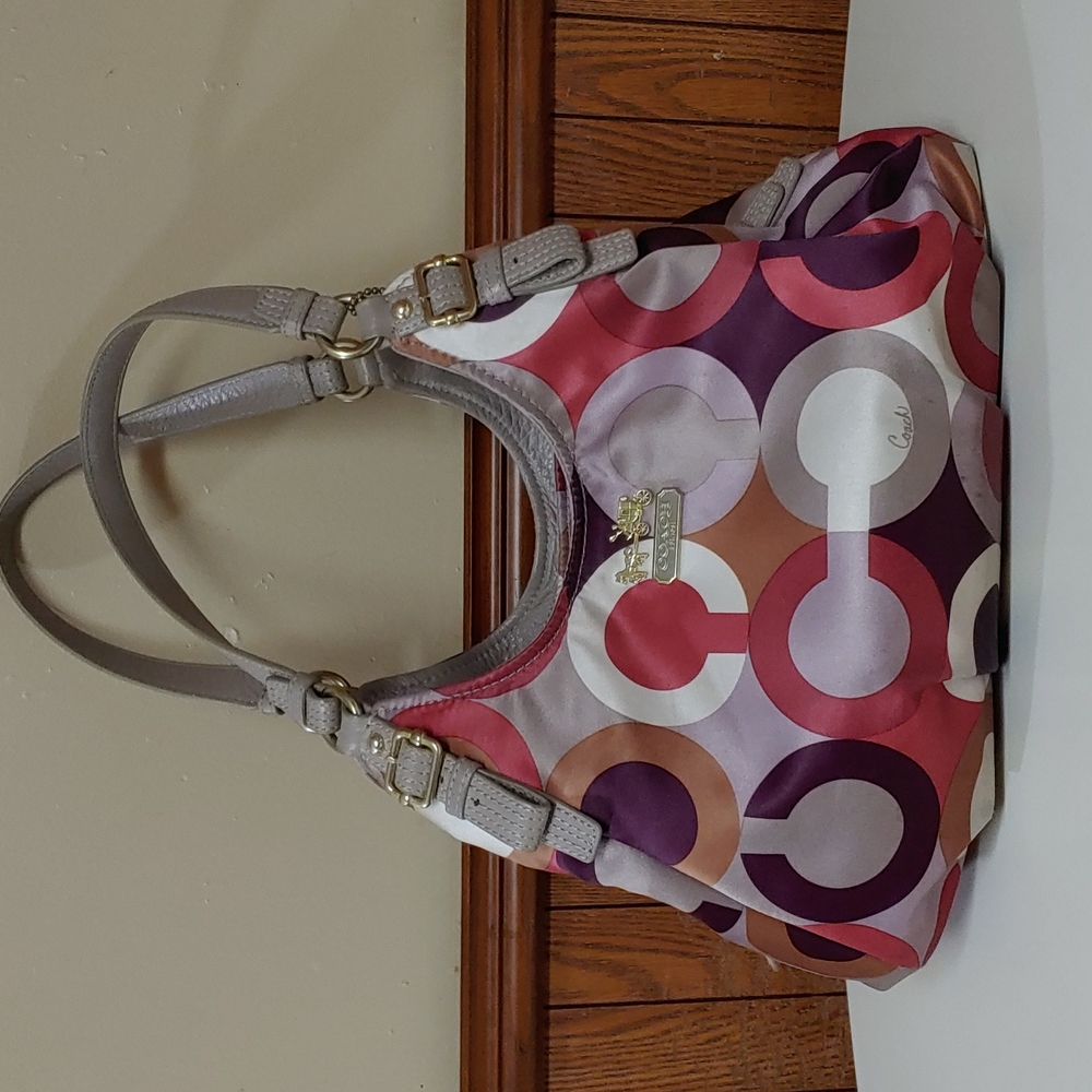Coach Madison Maggie OpArt Hobo Shoulder Bag